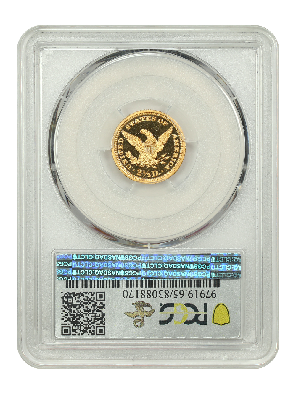 thumbnail for: 1893 $2 1/2 PCGS PR65 DCAM