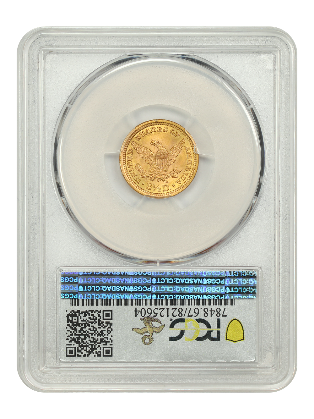 image for: 1896 $2 1/2 PCGS MS67
