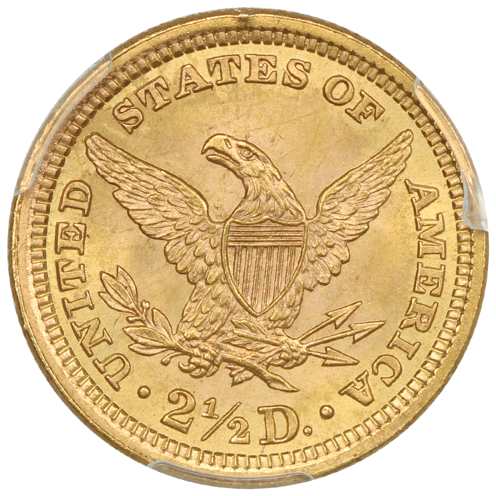 image for: 1896 $2 1/2 PCGS MS67