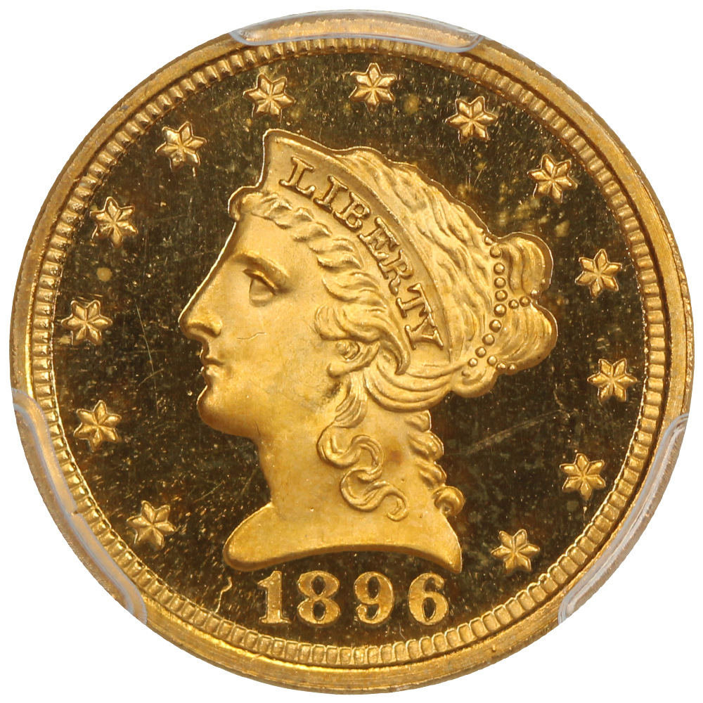 thumbnail for: 1896 $2 1/2 PCGS PR67 DCAM