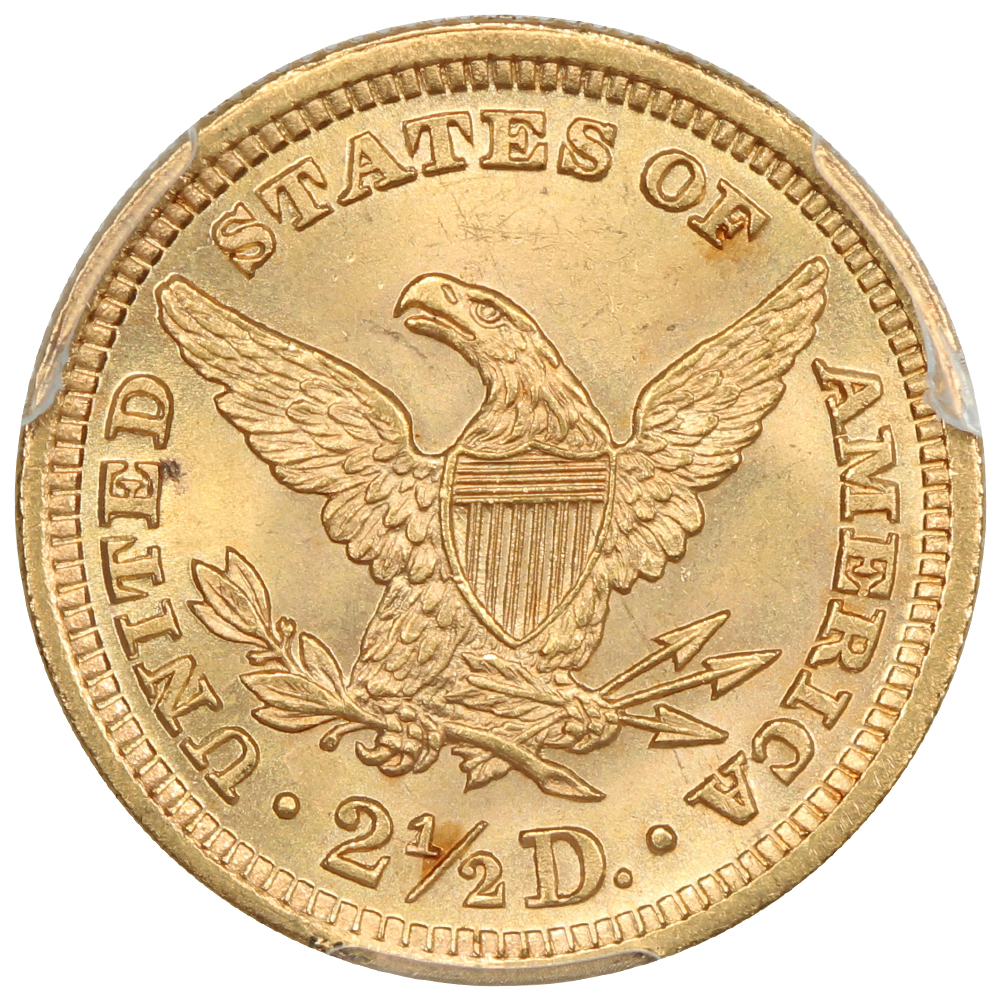 image for: 1897 $2 1/2 PCGS MS66
