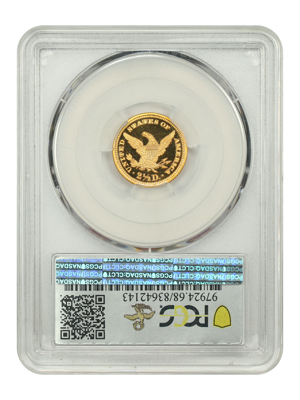 image for: 1898 $2 1/2 PCGS PR68 DCAM