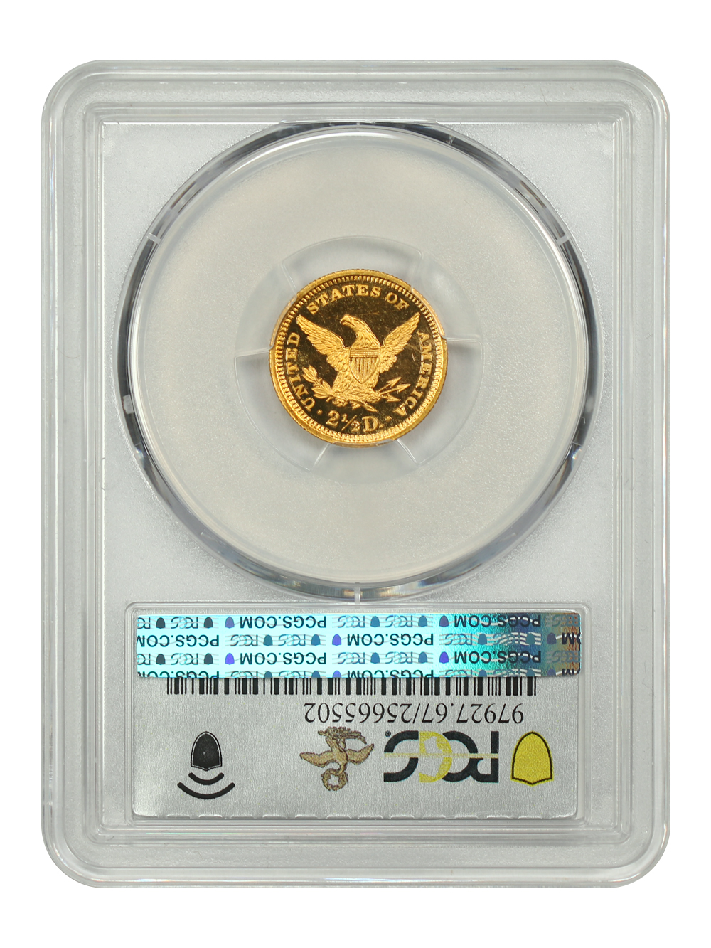 image for: 1901 $2 1/2 PCGS PR67 DCAM