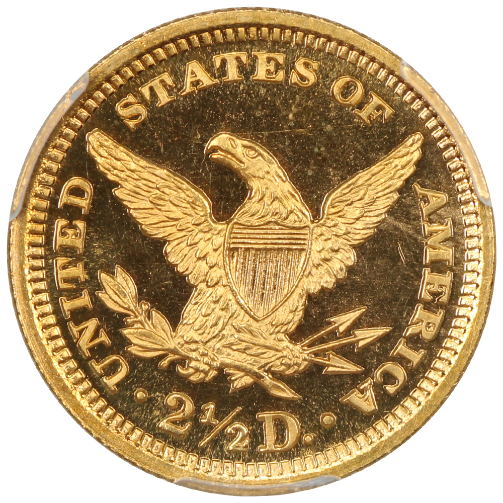 image for: 1901 $2 1/2 PCGS PR67 DCAM