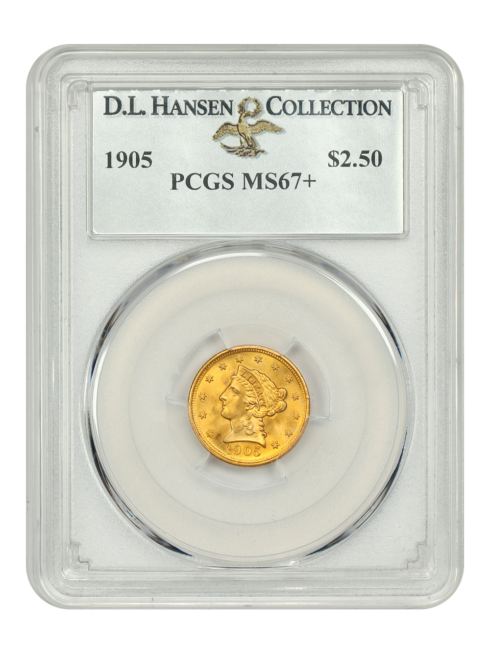 image for: 1905 $2 1/2 PCGS MS67