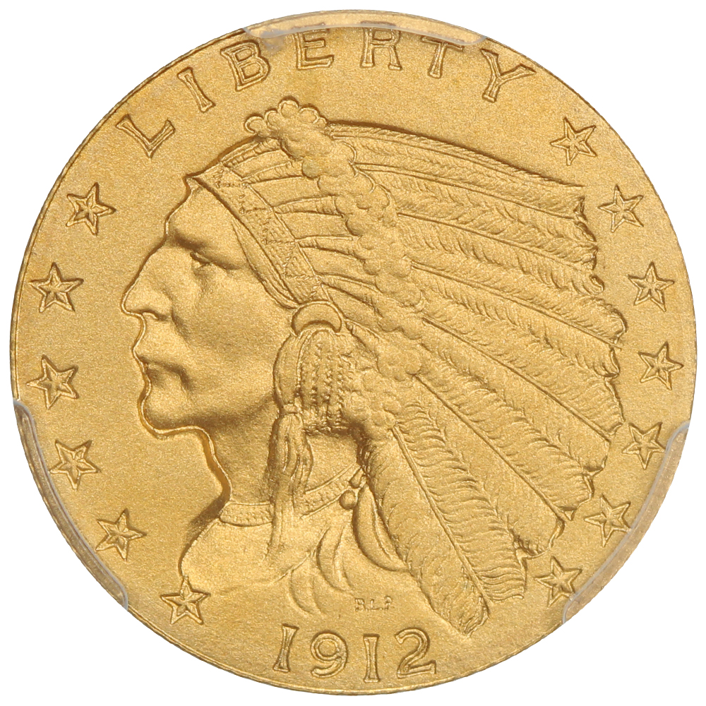 image for: 1912 $2 1/2 PCGS PR67