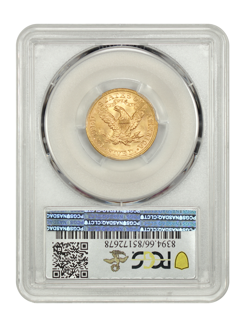 image for: 1897 $5  PCGS MS66