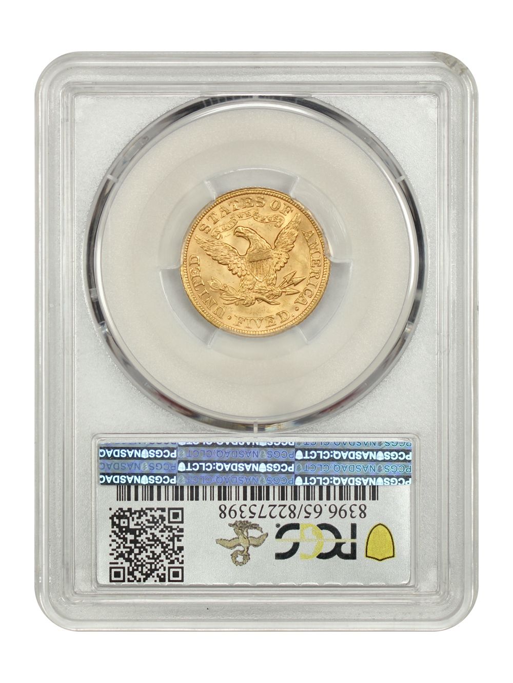 image for: 1898 $5  PCGS MS65
