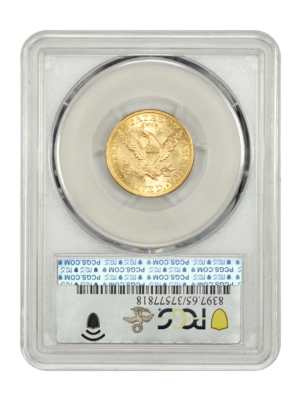 image for: 1898-S $5  PCGS MS65