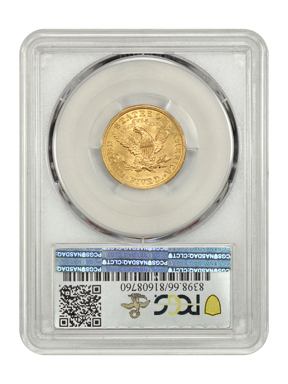 image for: 1899 $5  PCGS MS66