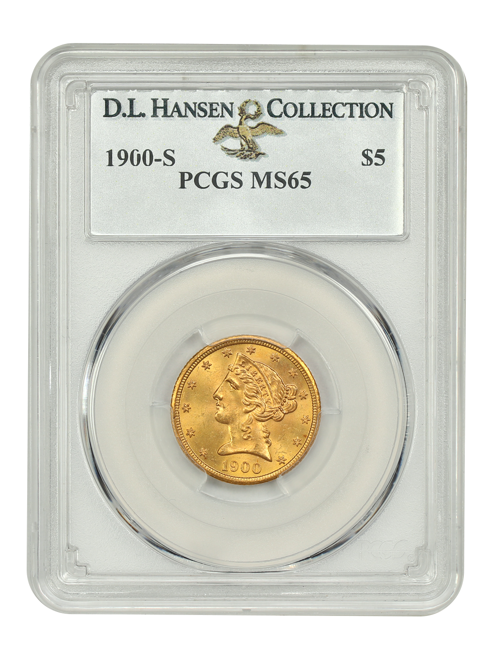 image for: 1900-S $5 PCGS MS65