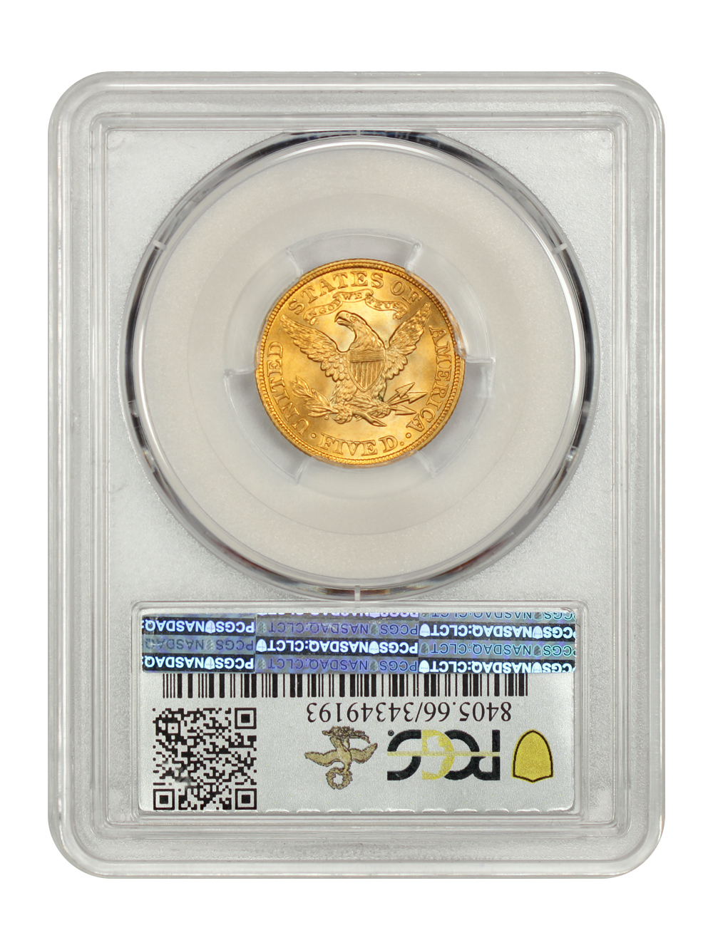 image for: 1902 $5  PCGS MS66