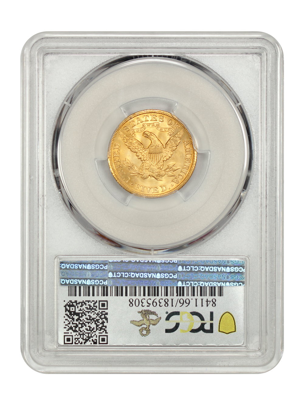 image for: 1905 $5  PCGS MS66