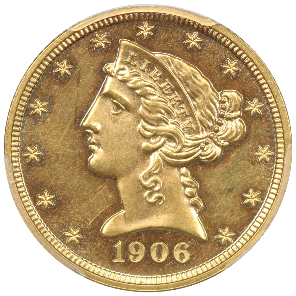 thumbnail for: 1906 $5  PCGS PR63