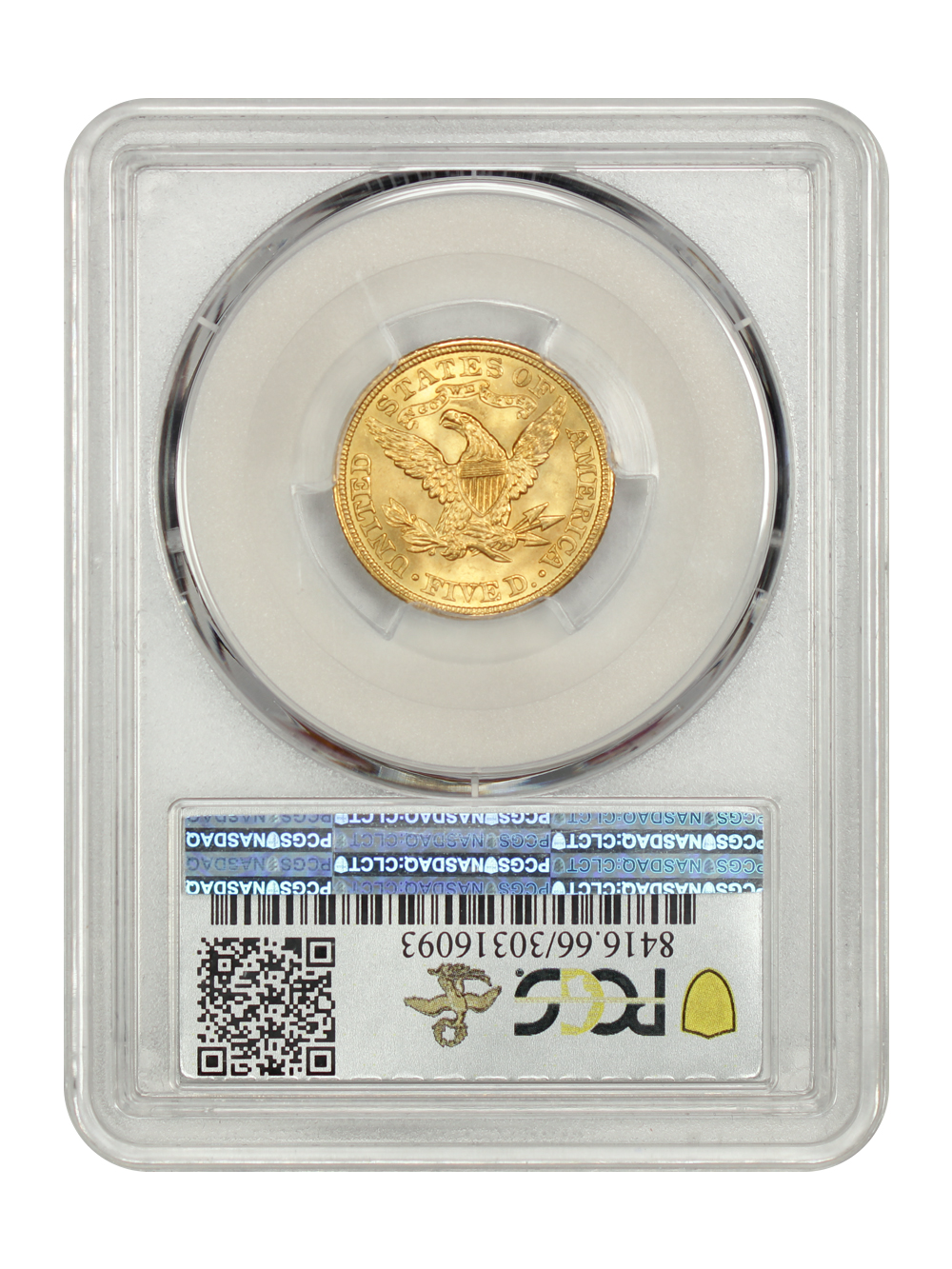 image for: 1907 $5  PCGS MS66