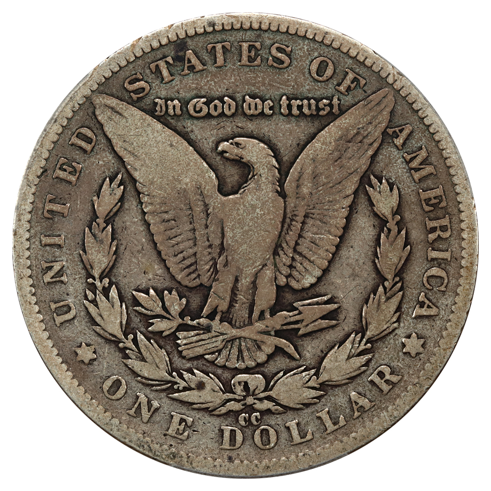 image for: 1891-CC $1  PCGS G6