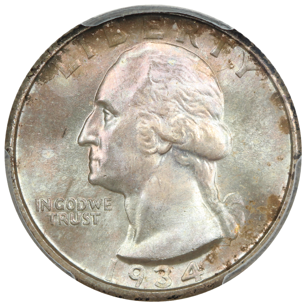 image for: 1934-D 25c PCGS MS67