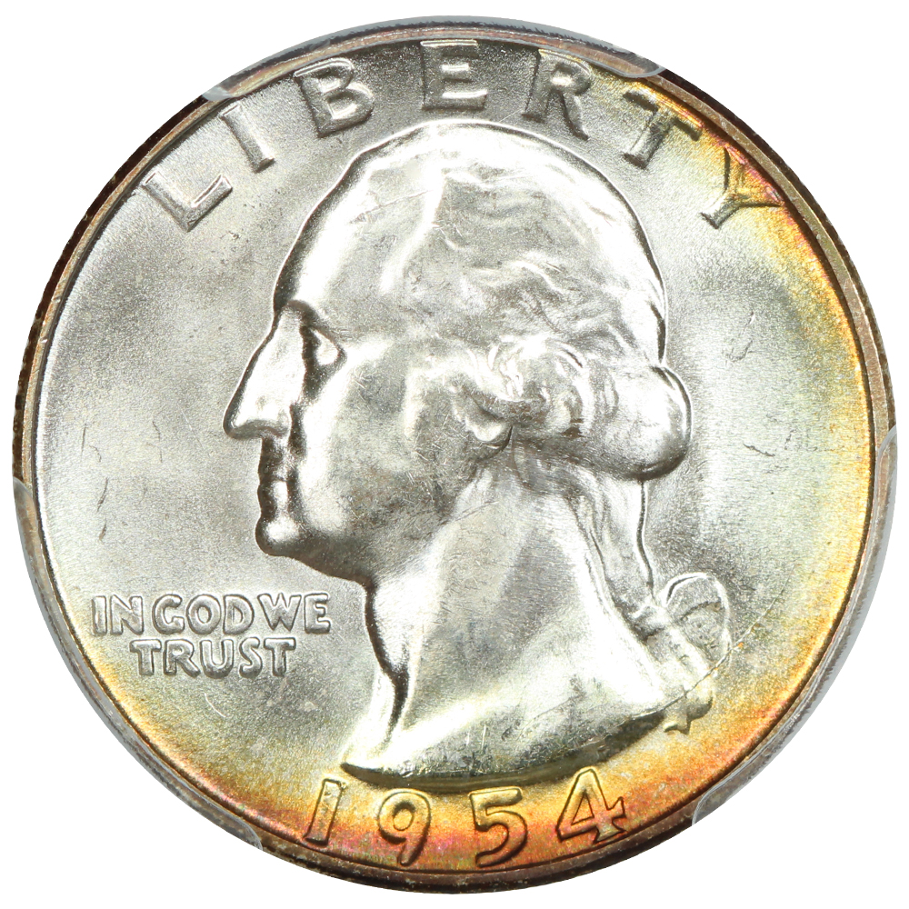 image for: 1954-S 25c PCGS MS67