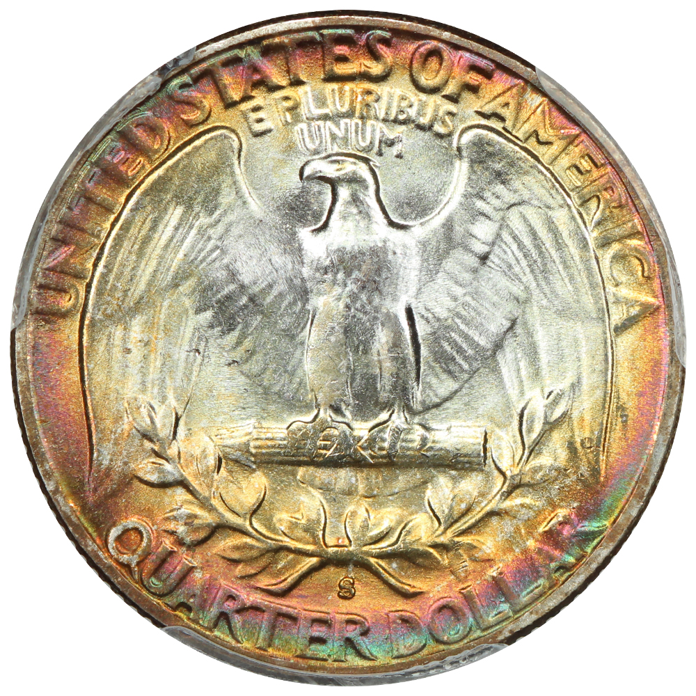 image for: 1954-S 25c PCGS MS67