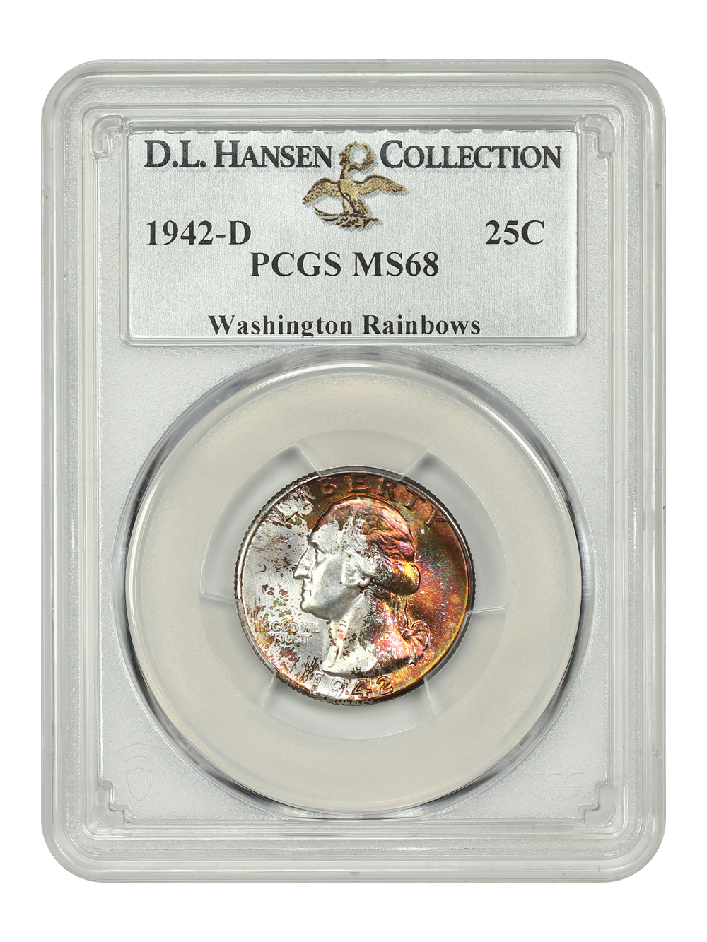 image for: 1942-D 25c PCGS MS68