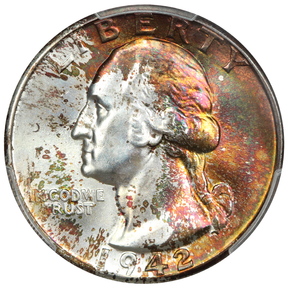 image for: 1942-D 25c PCGS MS68