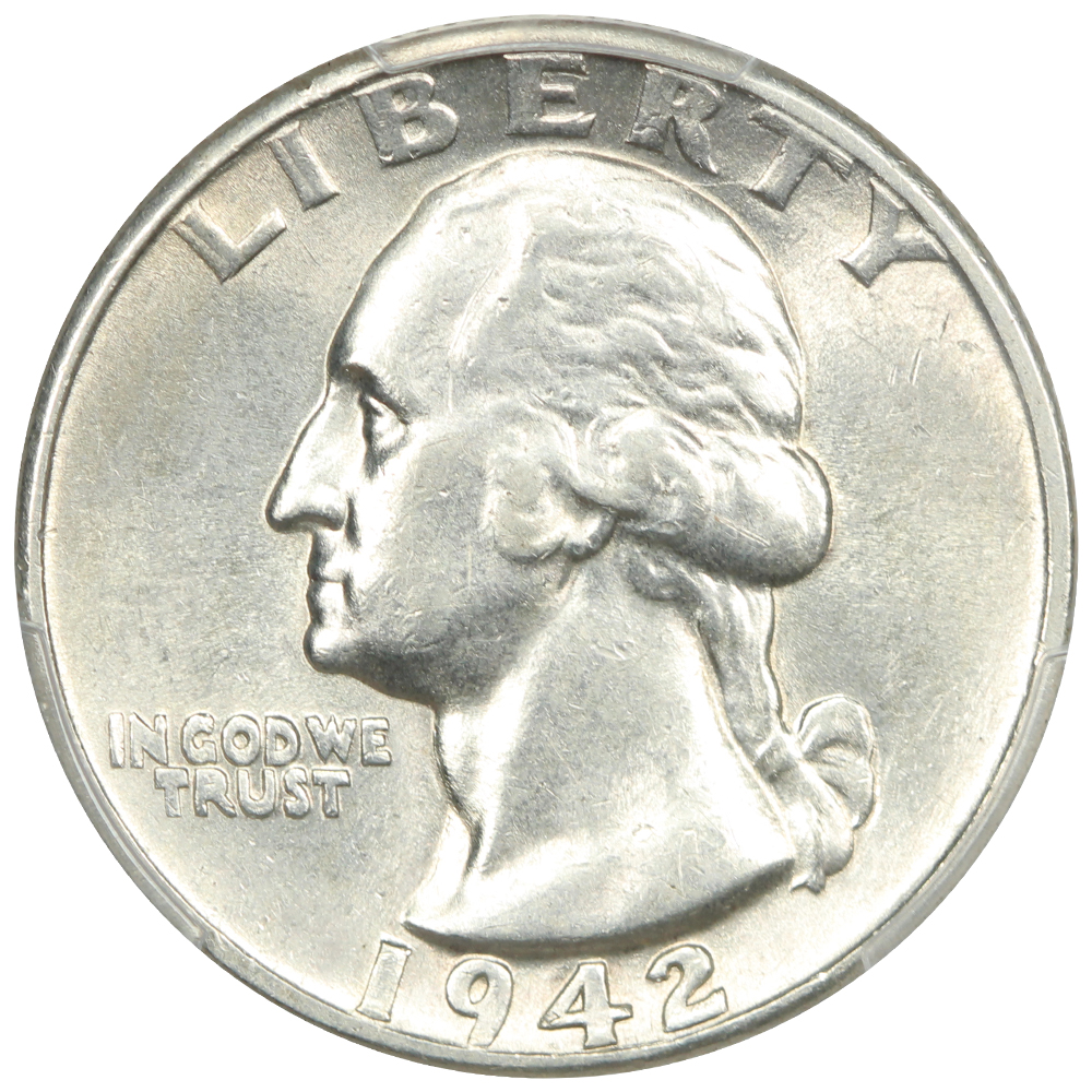 image for: 1942-D Doubled Die Obverse 25c PCGS AU58