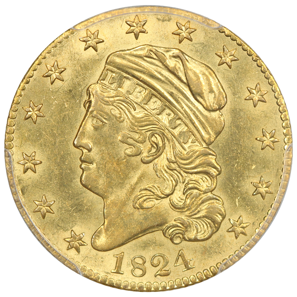 image for: 1824 BD-1 $5 PCGS MS62