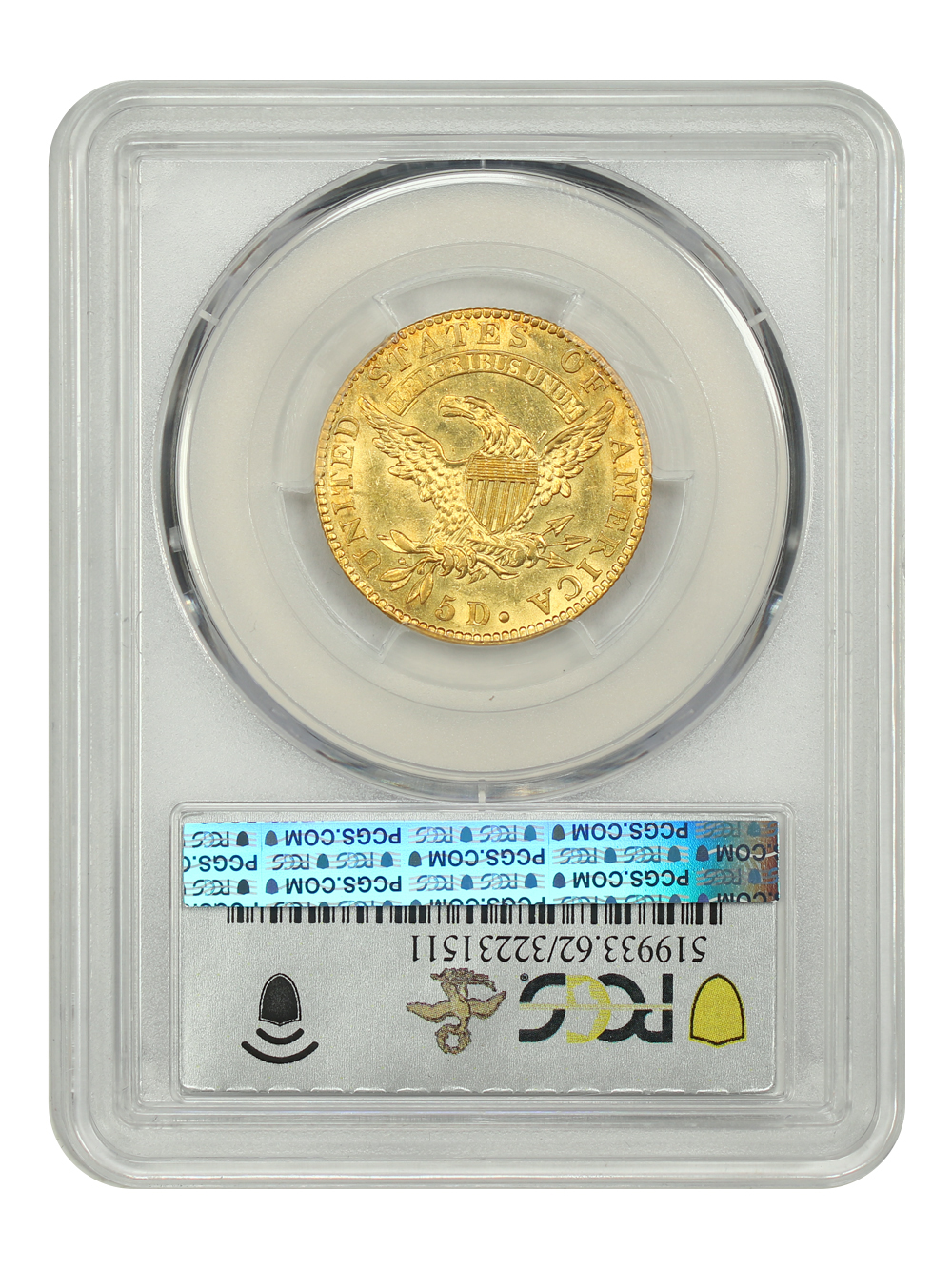 image for: 1824 BD-1 $5 PCGS MS62