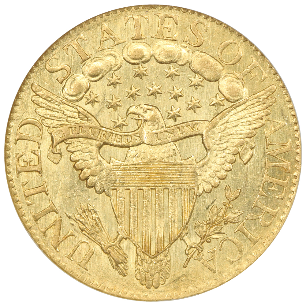 thumbnail for: 1806 Knob 6, 7x6 Stars $5  NGC MS63