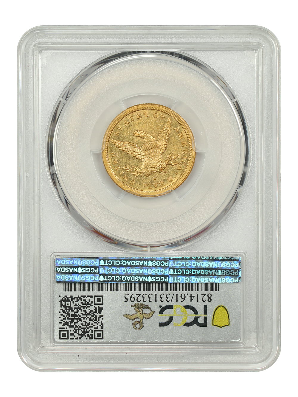 image for: 1843-C $5  PCGS MS61