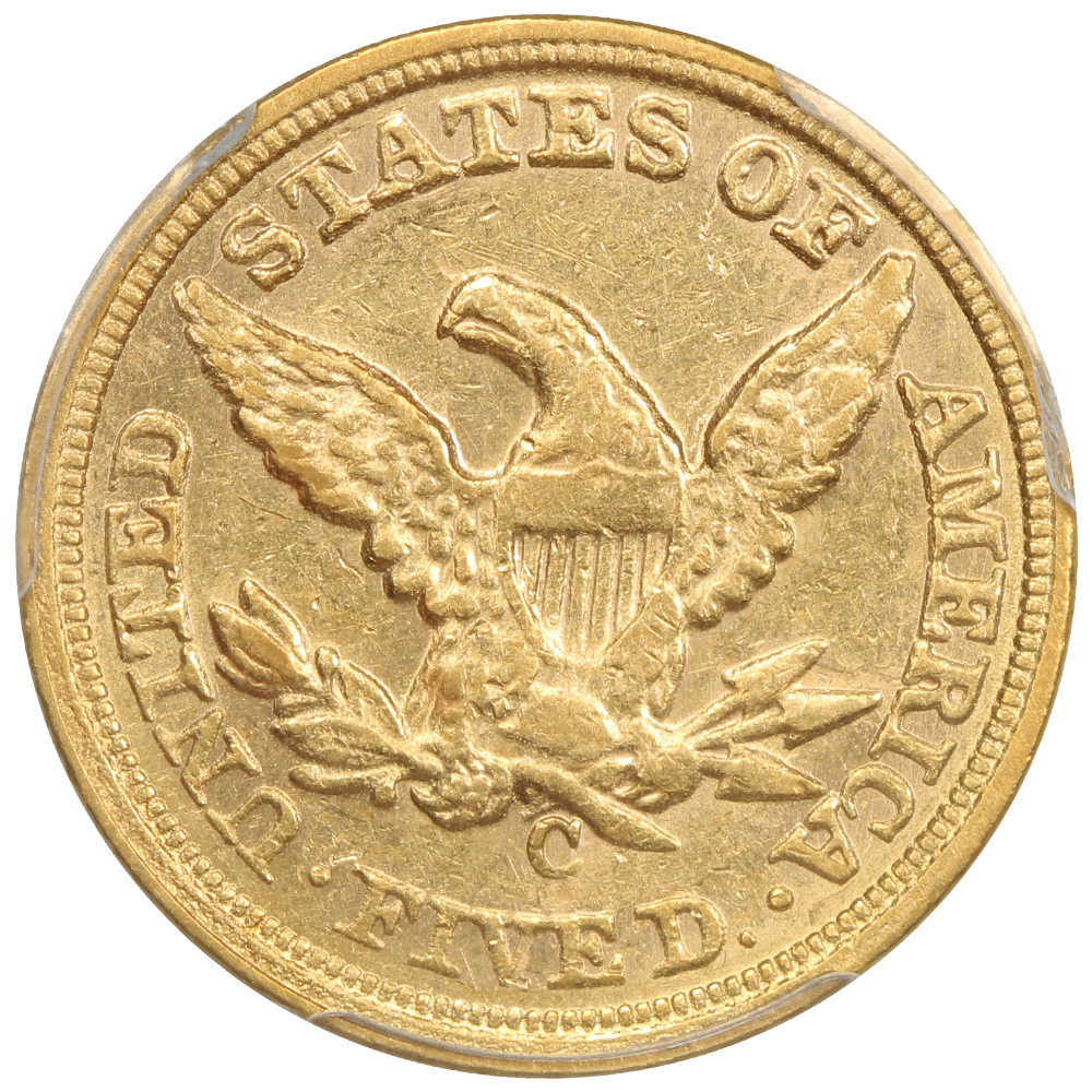 image for: 1860-C $5  PCGS AU55