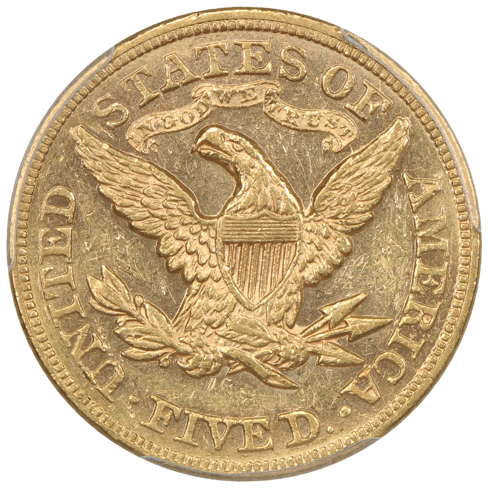 image for: 1874 $5  PCGS MS60