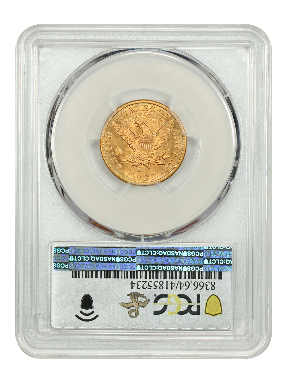image for: 1884-S $5  PCGS MS64