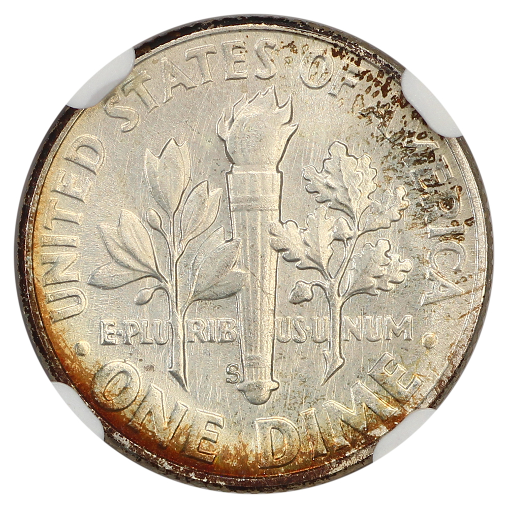 image for: 1954-S 10c NGC MS67