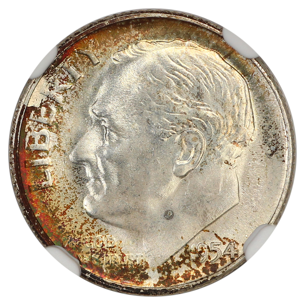 image for: 1954-S 10c NGC MS67
