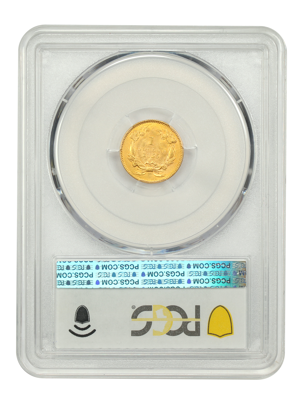 image for: 1855 Type 2 G$1 PCGS MS65