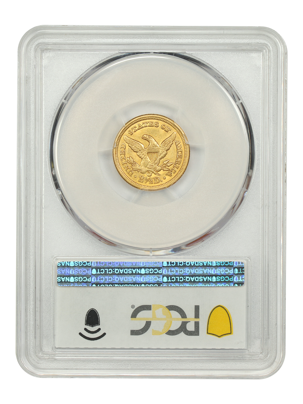 image for: 1851-O $2 1/2 PCGS MS62