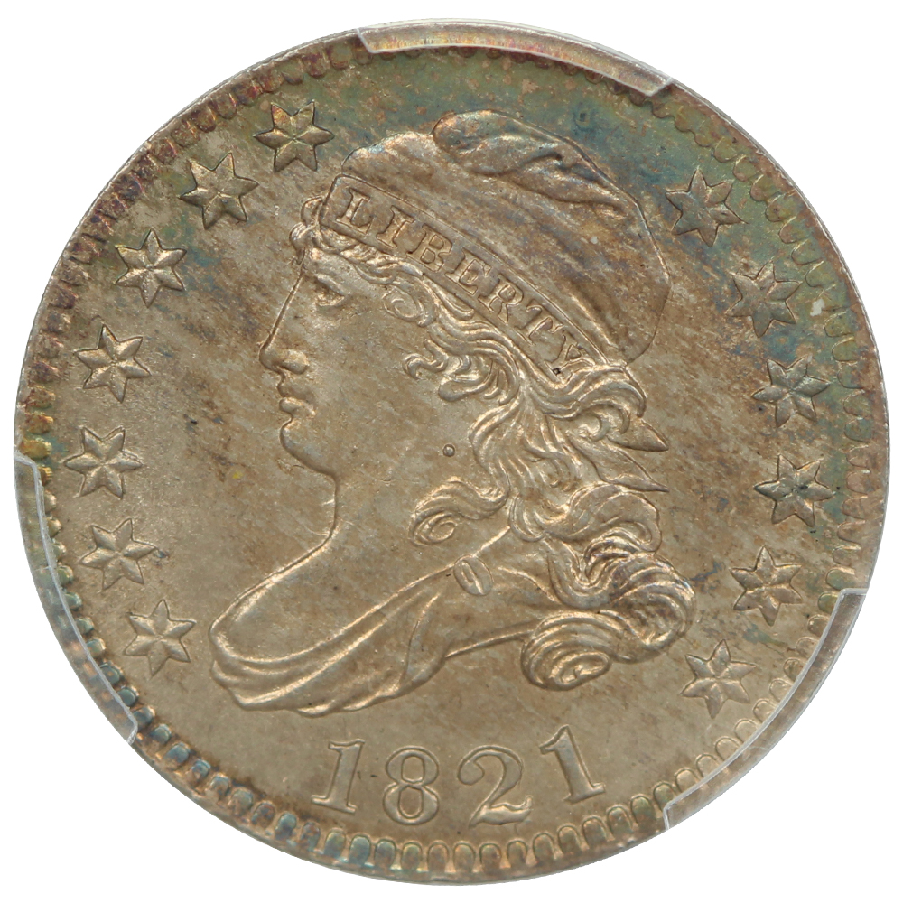 image for: 1821 Large Date 10c PCGS MS64