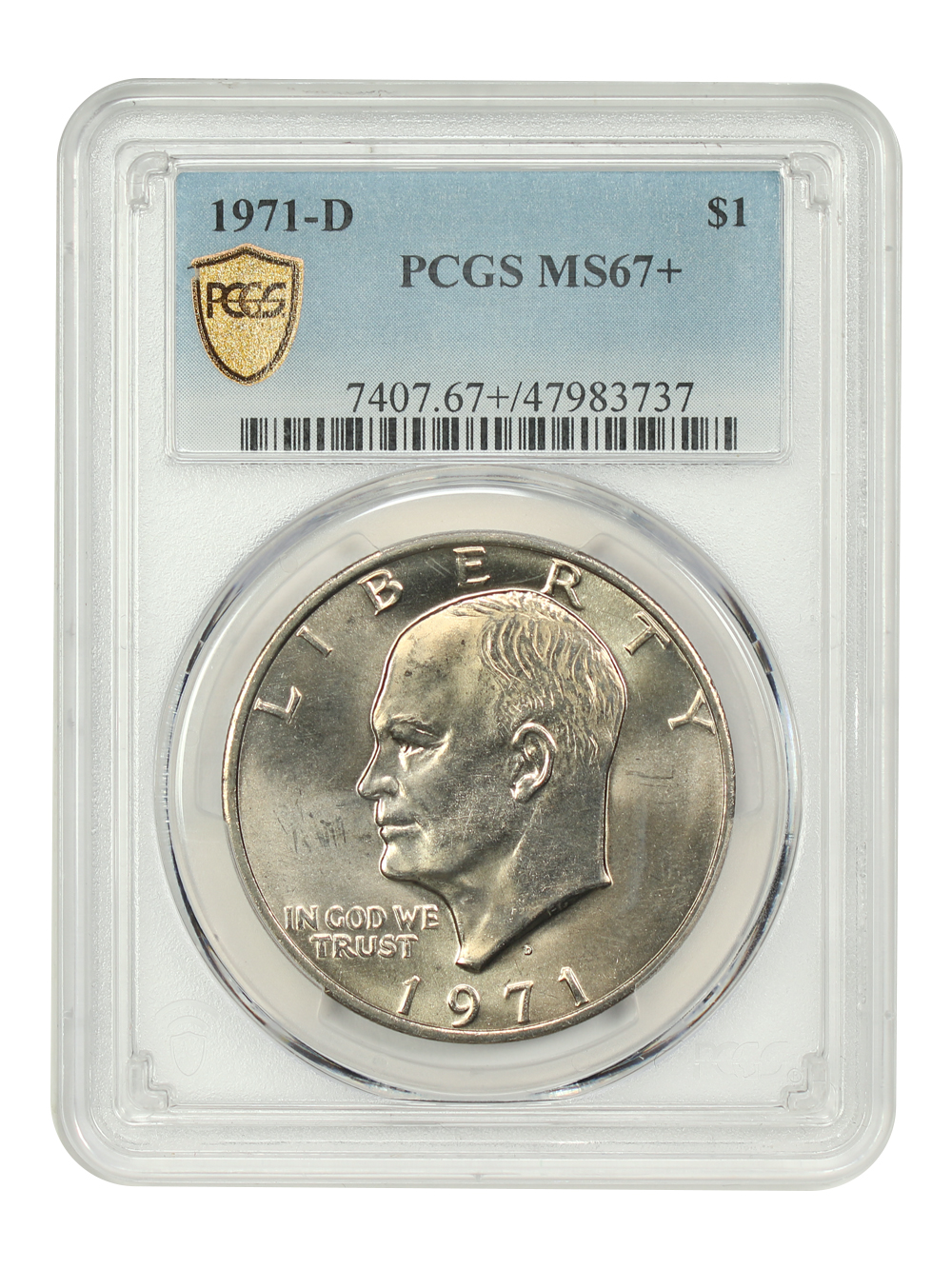 image for: 1971-D $1 PCGS MS67