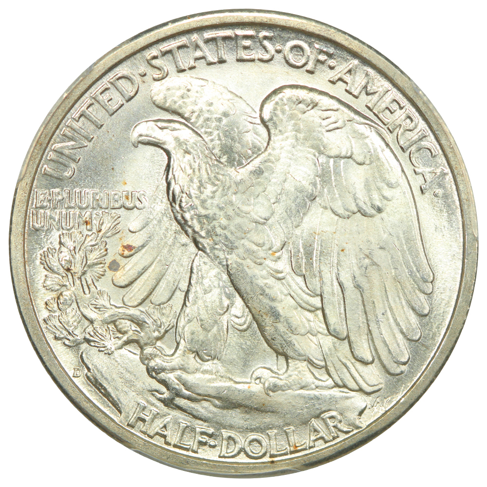 image for: 1946-D 50c PCGS MS65