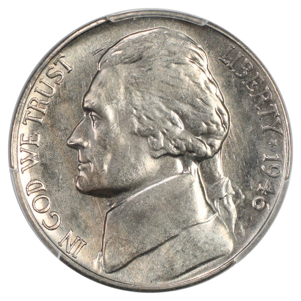 image for: 1946-S 5c PCGS MS65