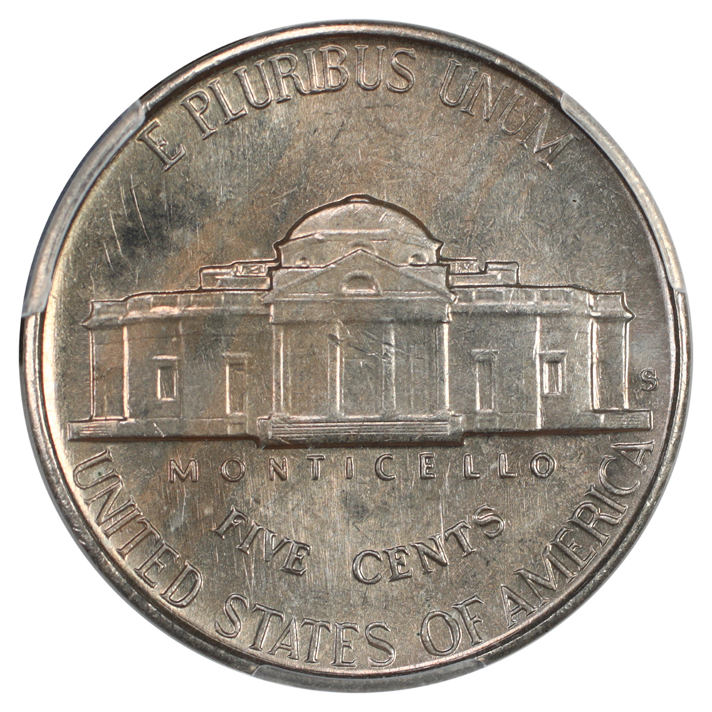 image for: 1946-S 5c PCGS MS65