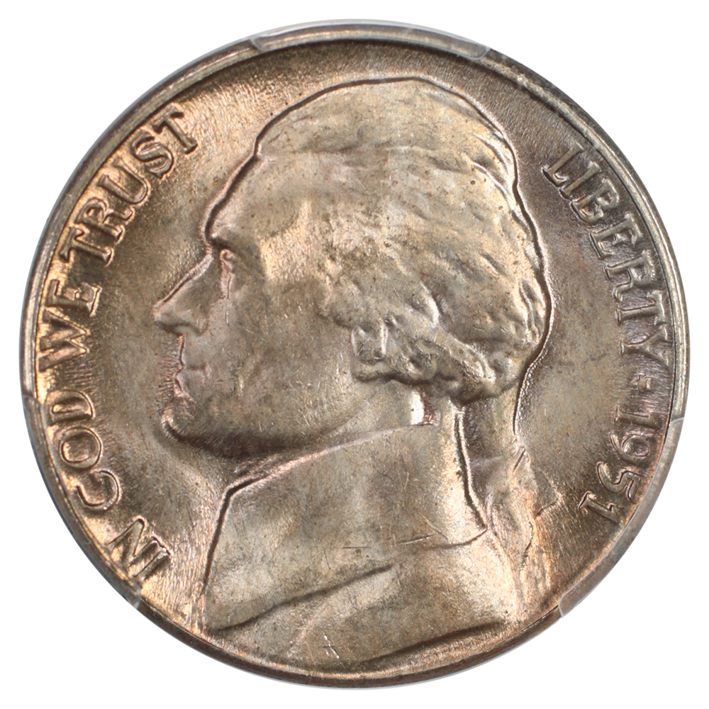 image for: 1951-D 5c PCGS MS65
