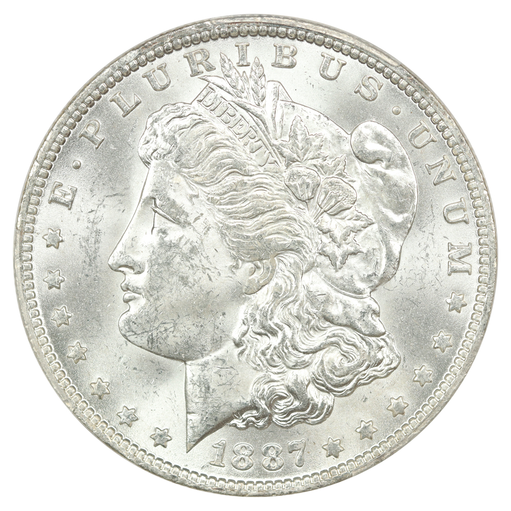 image for: 1887-O $1  PCGS MS63