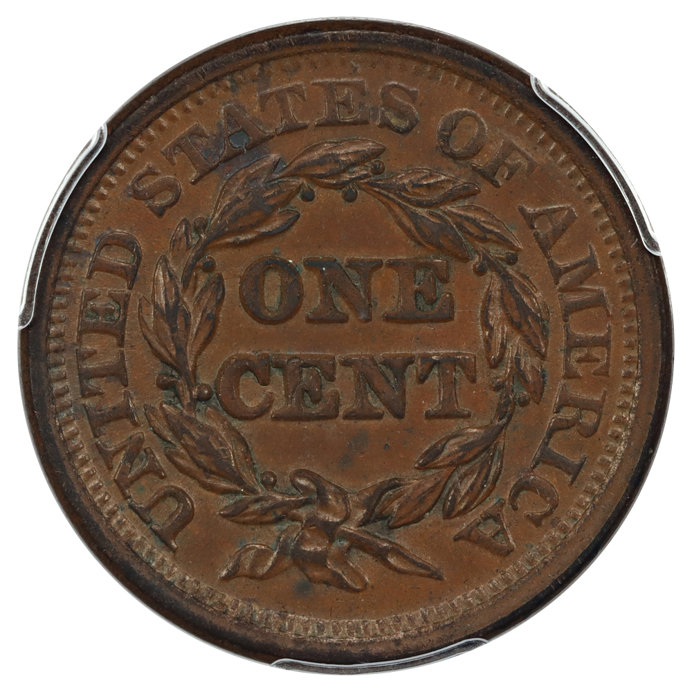 image for: 1851 1c PCGS AU58 BN