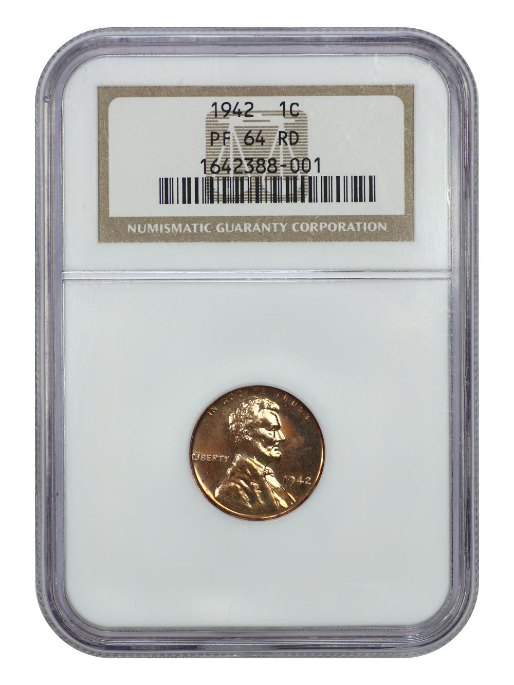 image for: 1942 1c NGC PR64 RD