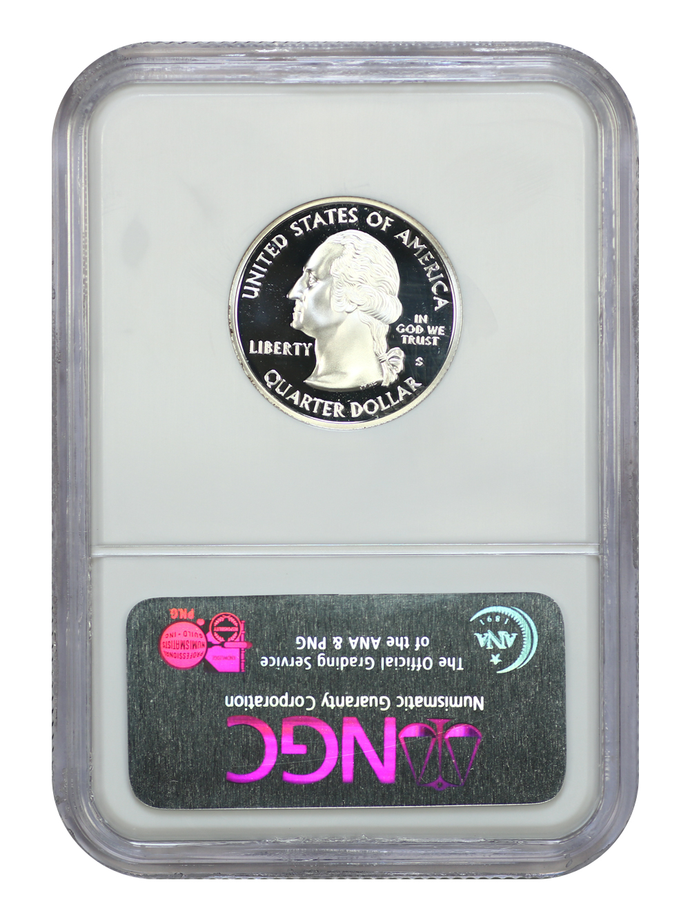 thumbnail for: 2007-S Washington, Silver 25c NGC PR70 DCAM