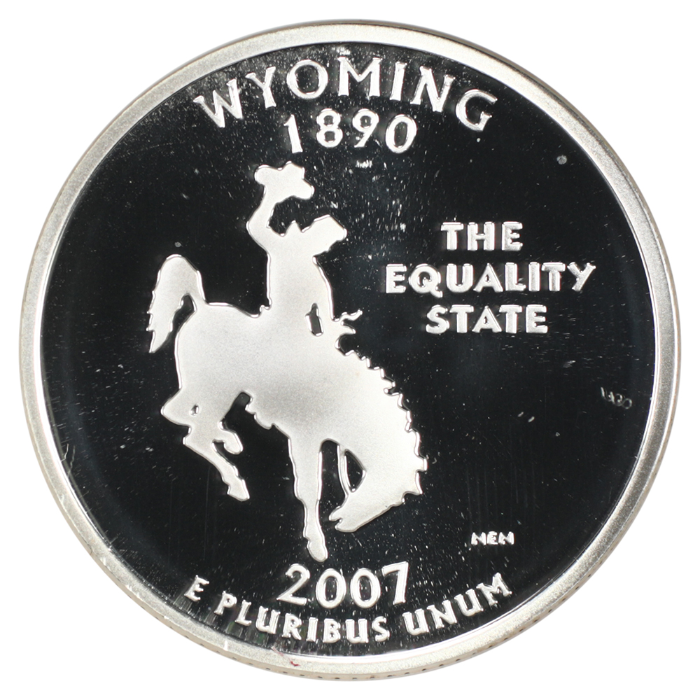 image for: 2007-S Wyoming, Silver 25c NGC PR70 DCAM