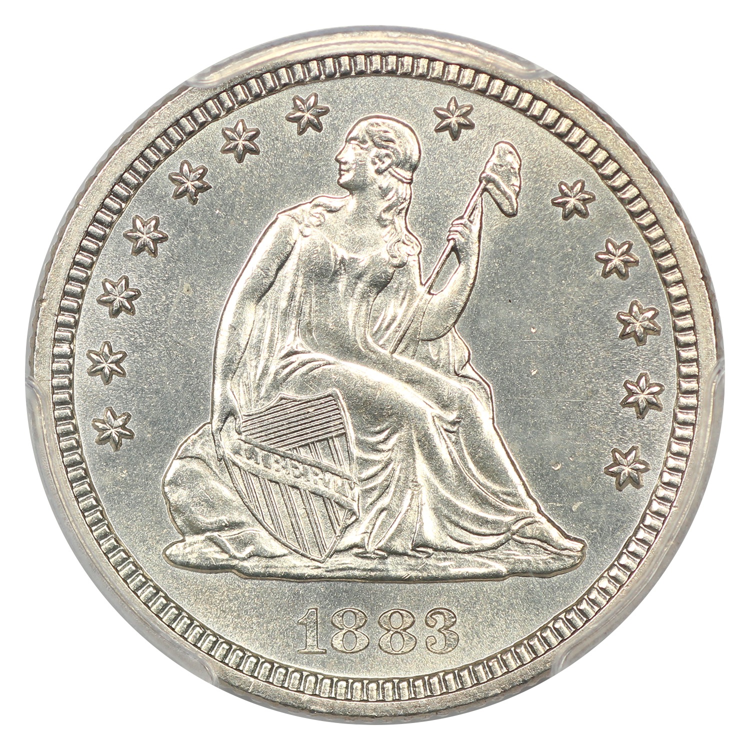 thumbnail for: 1883 25c PCGS MS64