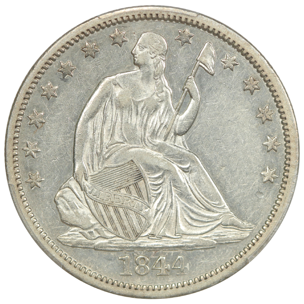 image for: 1844-O Doubled Date, FS-301, WB-22 50c PCGS AU53